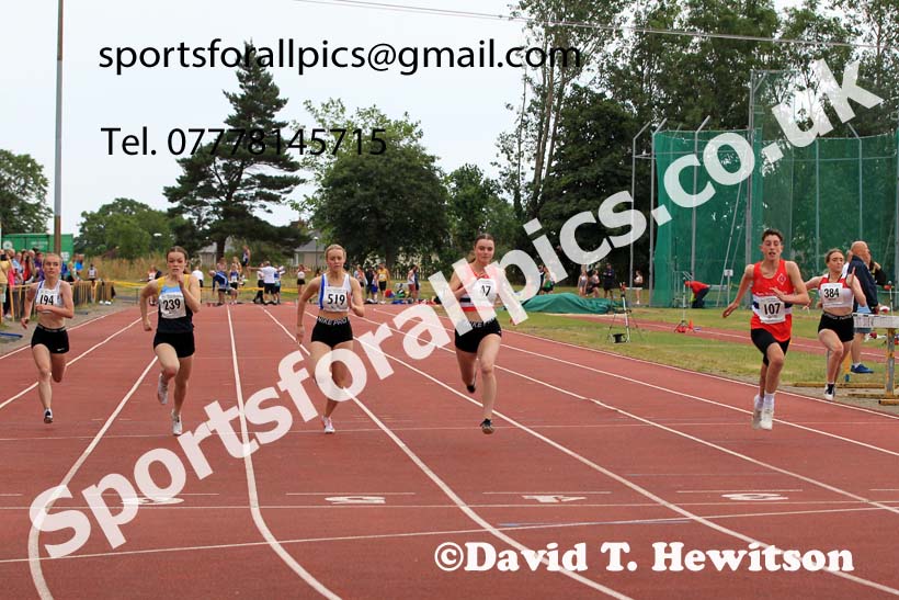 100 metres, 2022 NEGP Monkton 5, Wednesday, July 20th. Photo: David T. Hewitson/Sports for All Pics